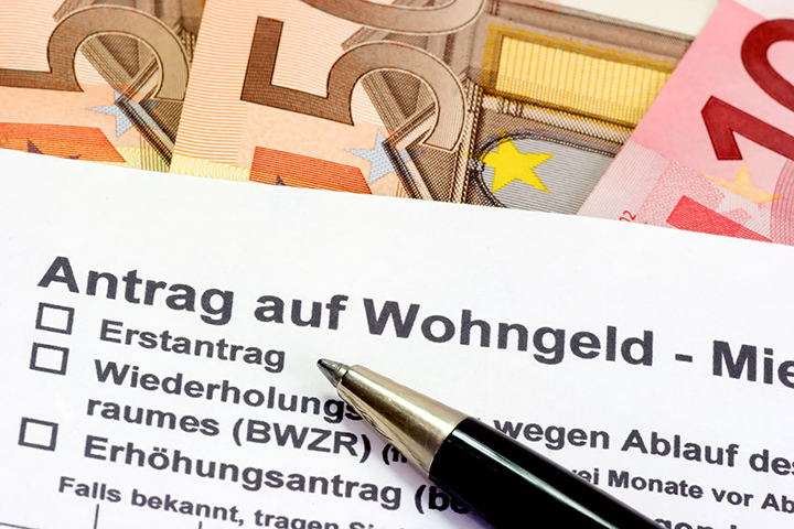 Antrag auf Wohngeld