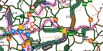 Ein Ausschnitt des Radwegenetzes im Landkreis Heilbronn.