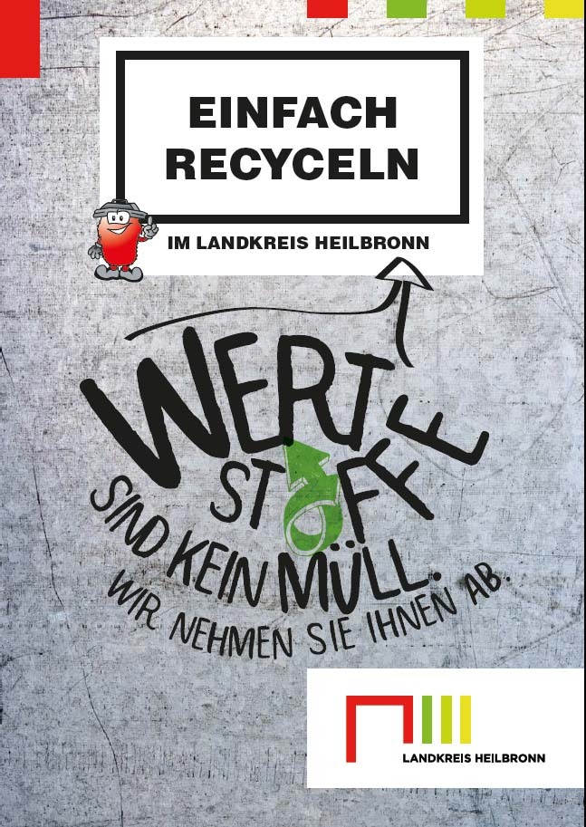 Titelblatt des Merkblattes zum Thema "Einfach Recyceln"